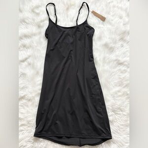 SKIMS Black Midi Dress